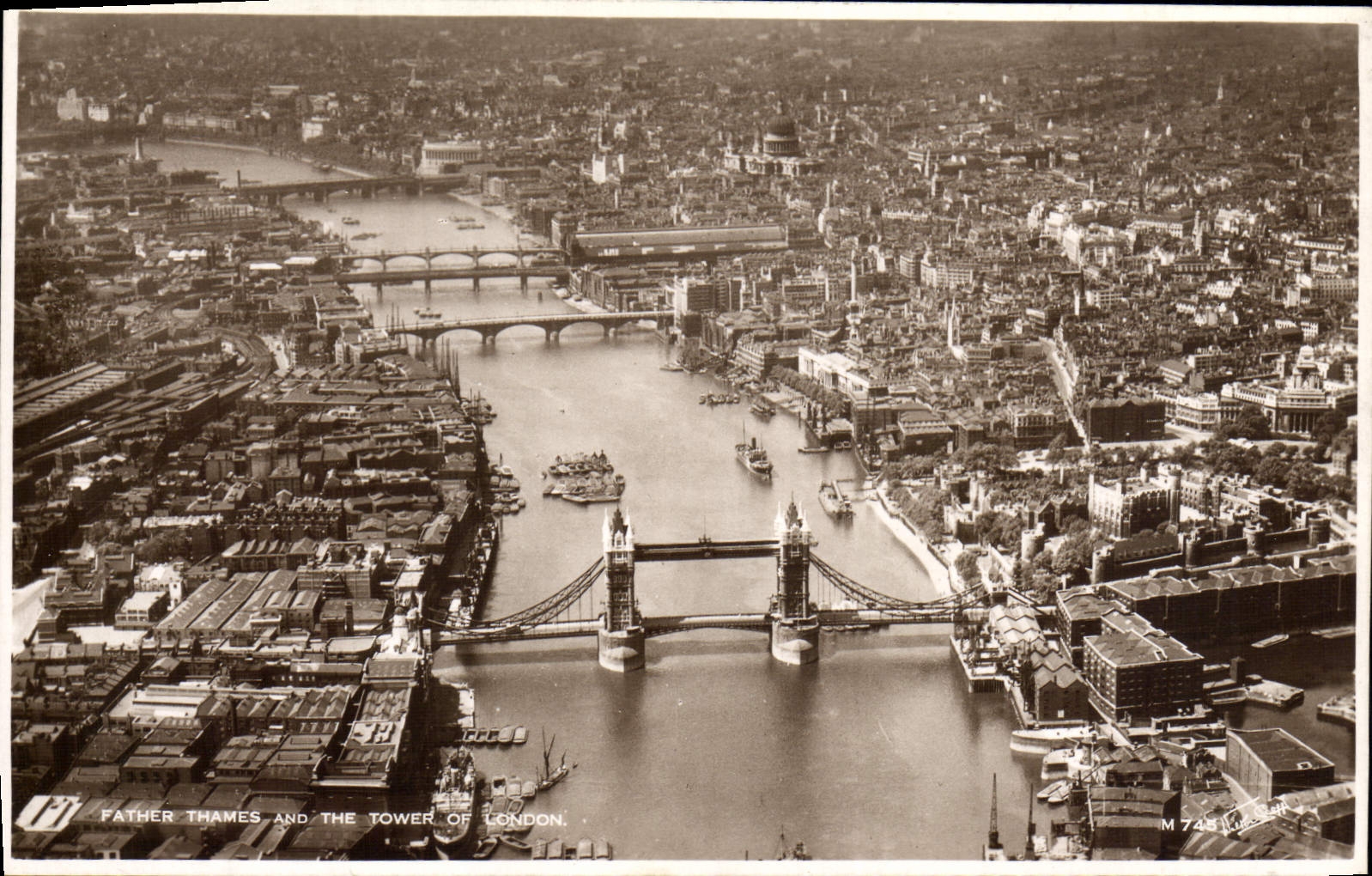 CPA Father Thames and the Tower of London