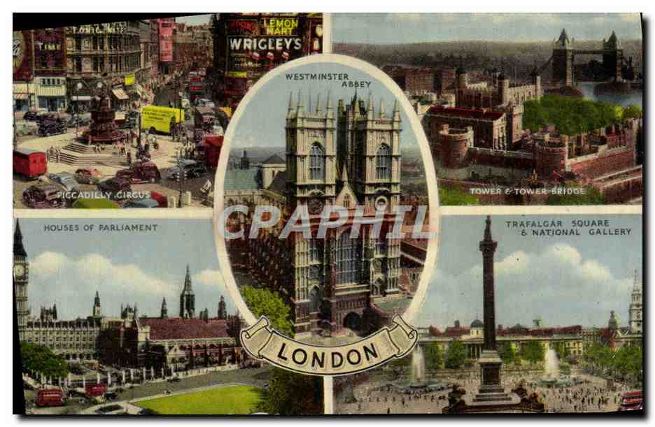 CPM House of Parliament Trafalgar Square London Piccadilly Circus 