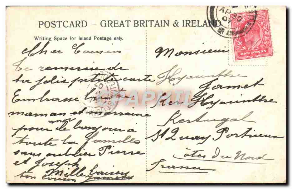CPA Westminster Abbey London — Verso