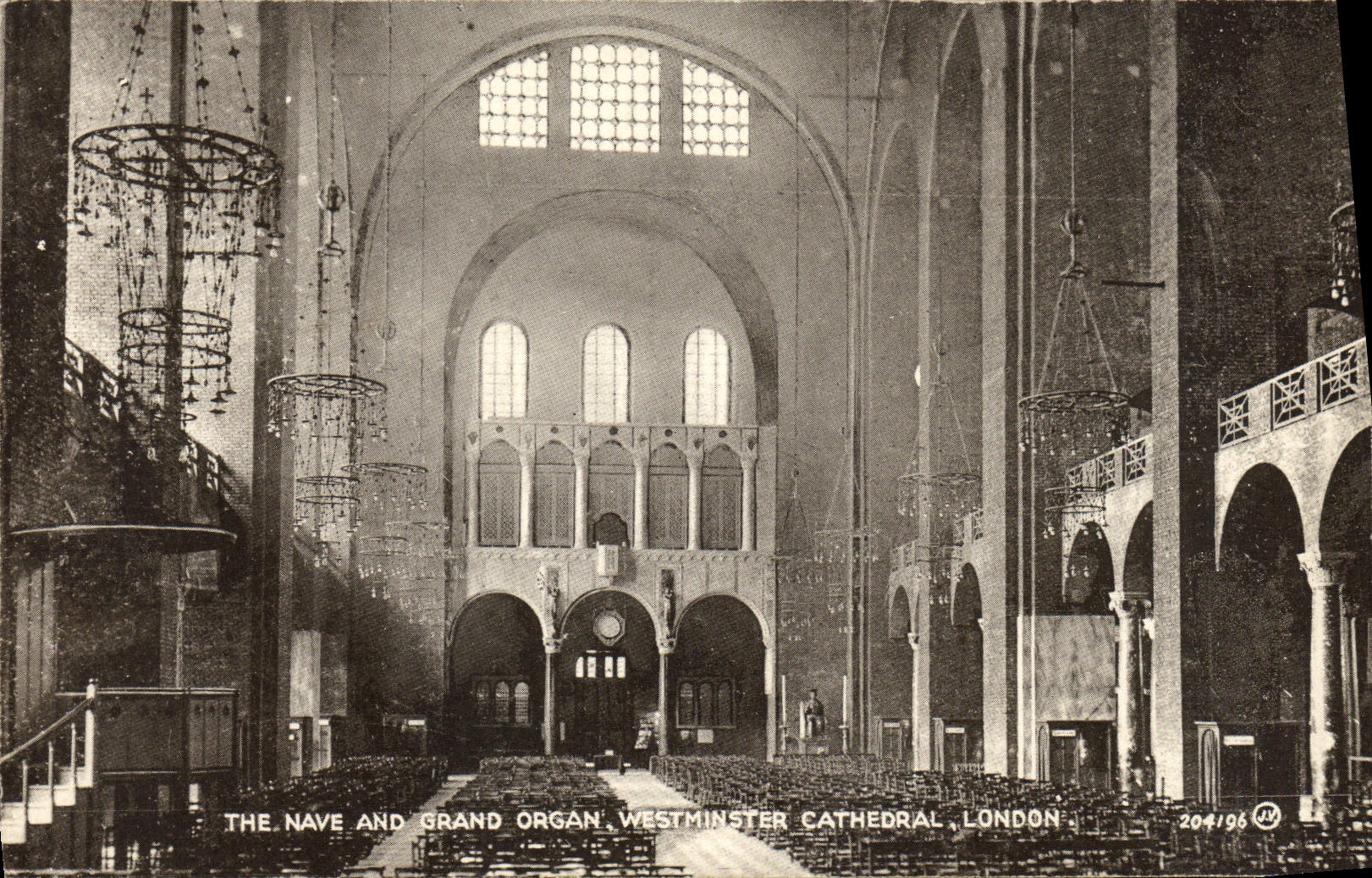 CPA The Nave And Grand Organ Westminster Cathedral London