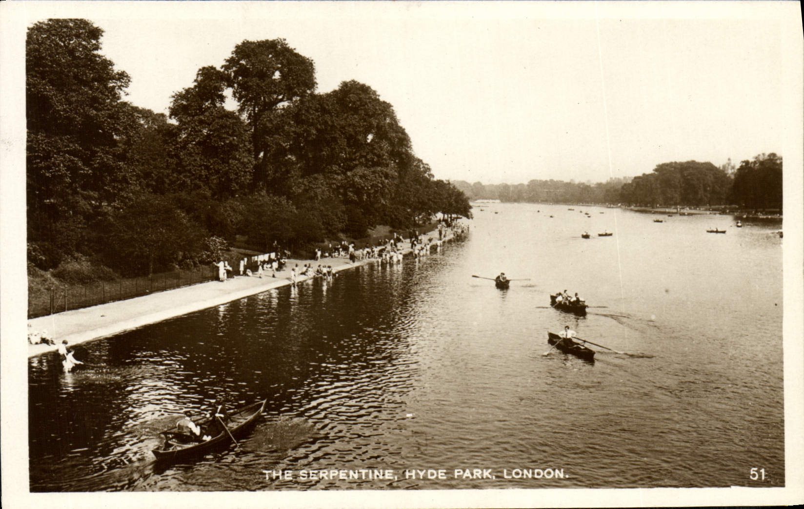 CPA The Serpentine Hyde Park London