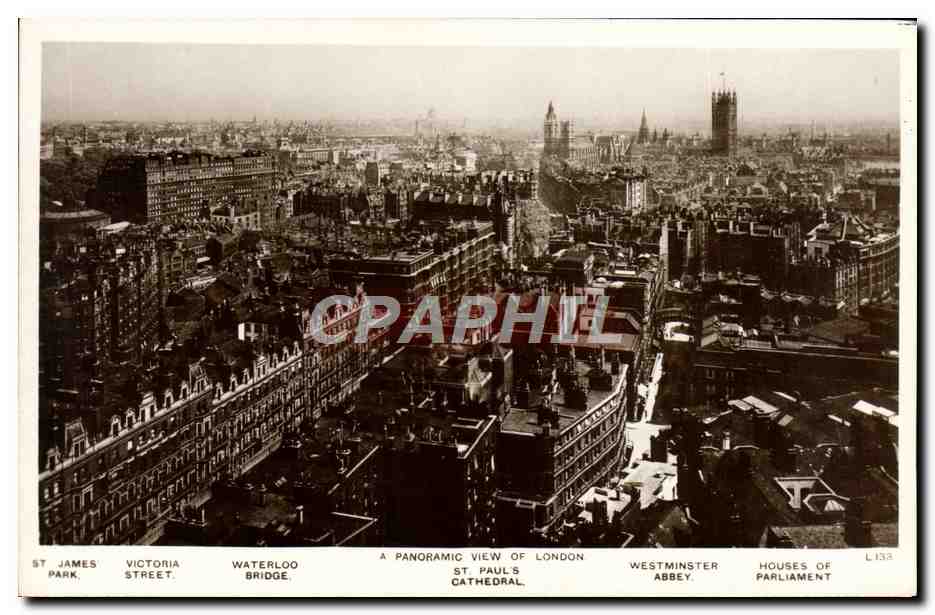 CPA A Panoramic View Of London