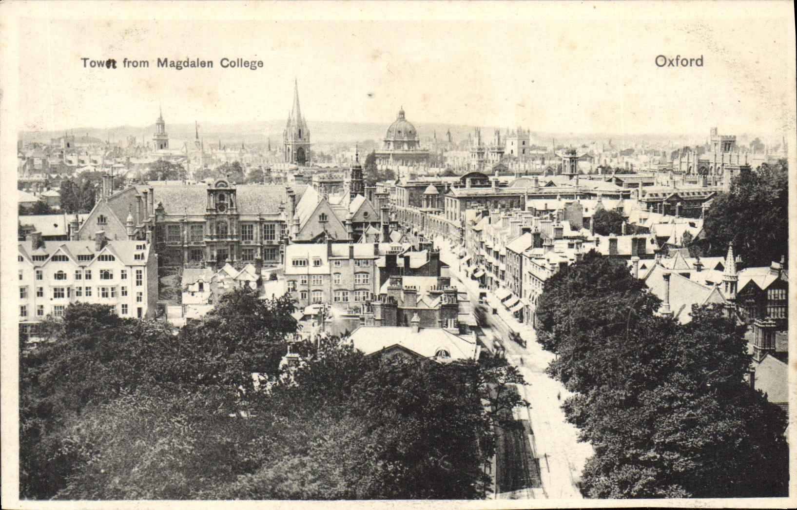 CPA Town from Magdalen College Oxford