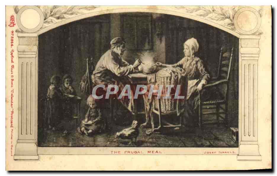 CPA The Frugal Meal Josef Israels