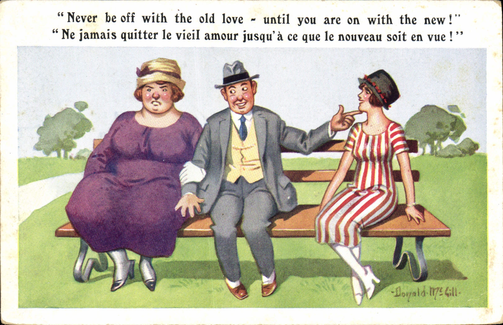 CPA Never be off With the old love Until You are on With the new Donald Mc Gill