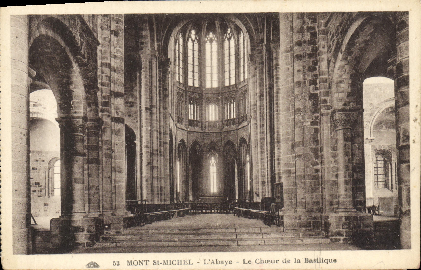 Mont-Saint-Michel - L'Abbaye - Le Chœur de la Basilique