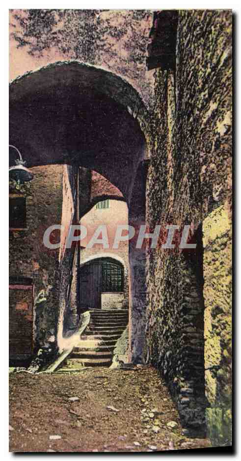 CPA Cagnes sur Mer Le Haut de Cagnes Rue Portail Ferrier