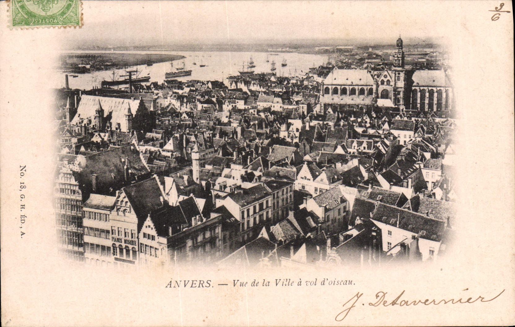 CPA Anvers Vue de la Ville a Vol d'oiseau