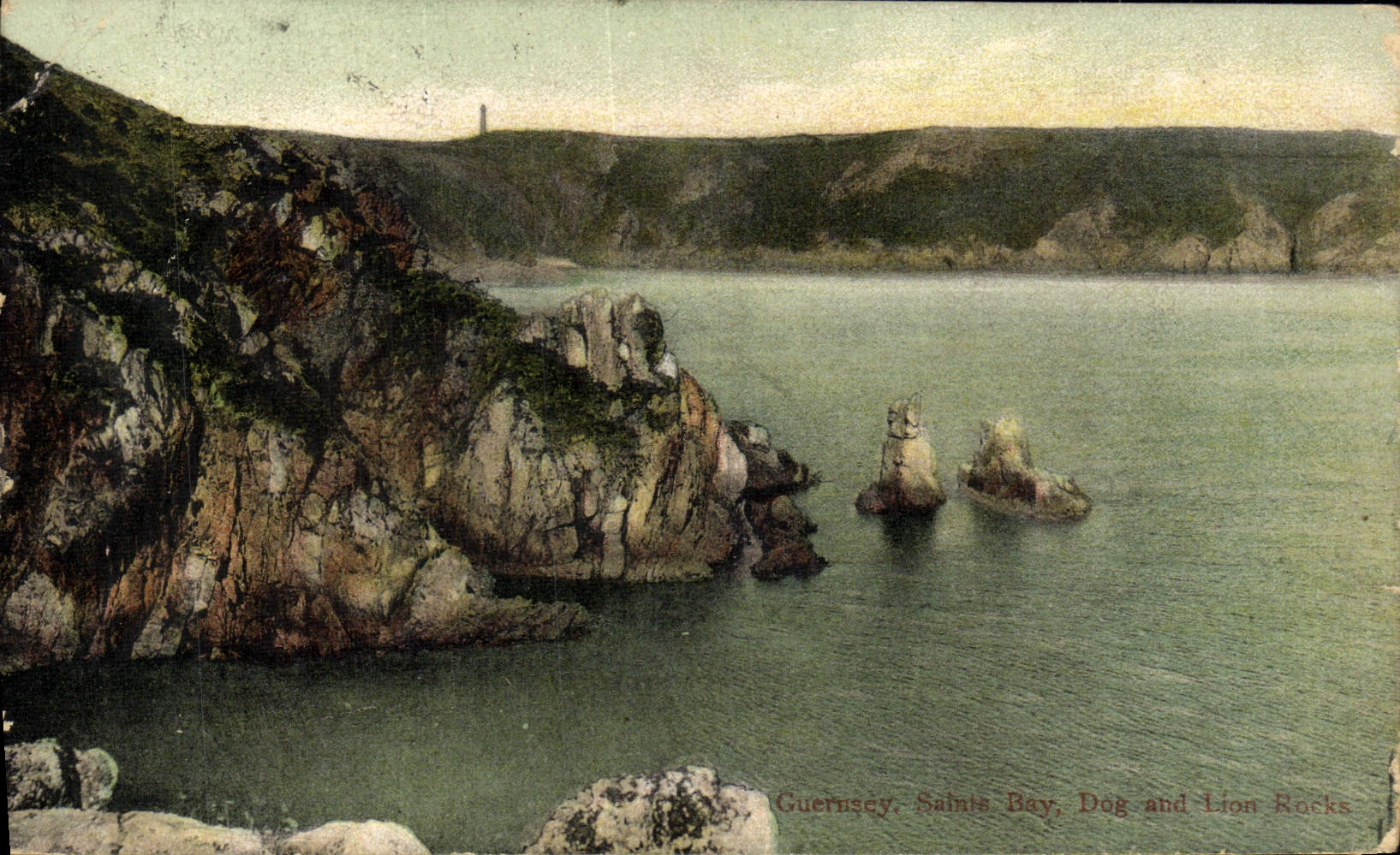 CPA Guernsey Saitns Bay Bog and lion rocks