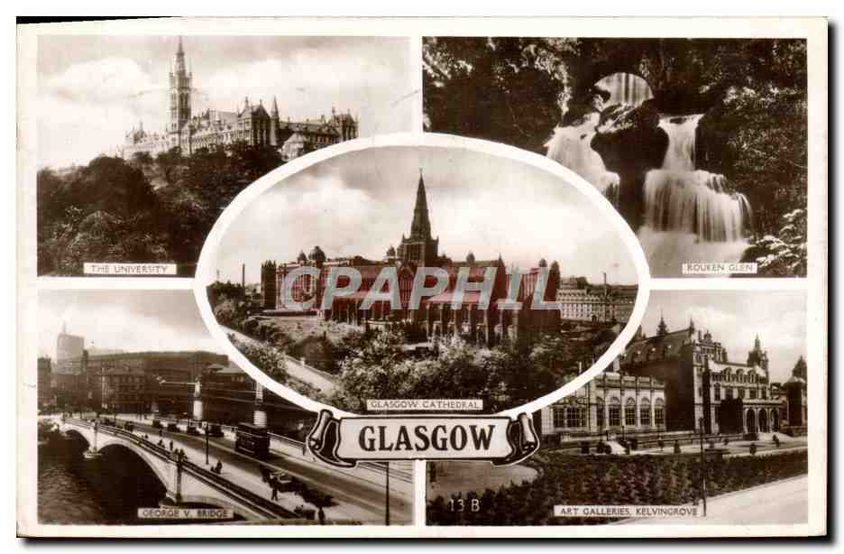 CPA Glasgow Cathedral University Rouken Glen George V bridge Kelvingrove