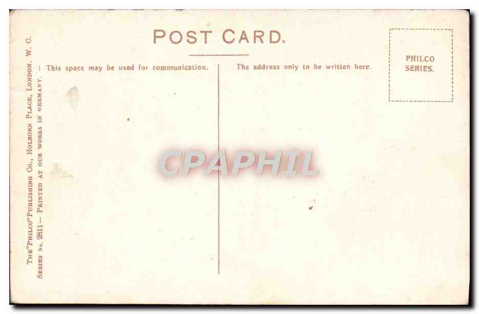 CPA Charing Cross Glasgow — Rückseite