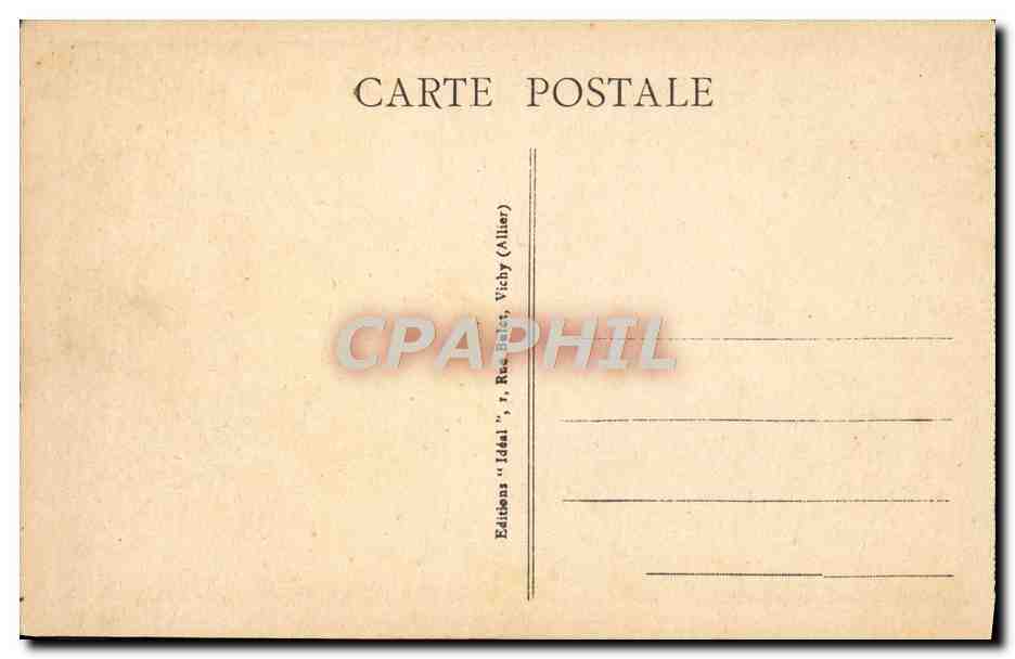 CPA Vichy Etablissement Thermal Entree Principale Automobile — Back