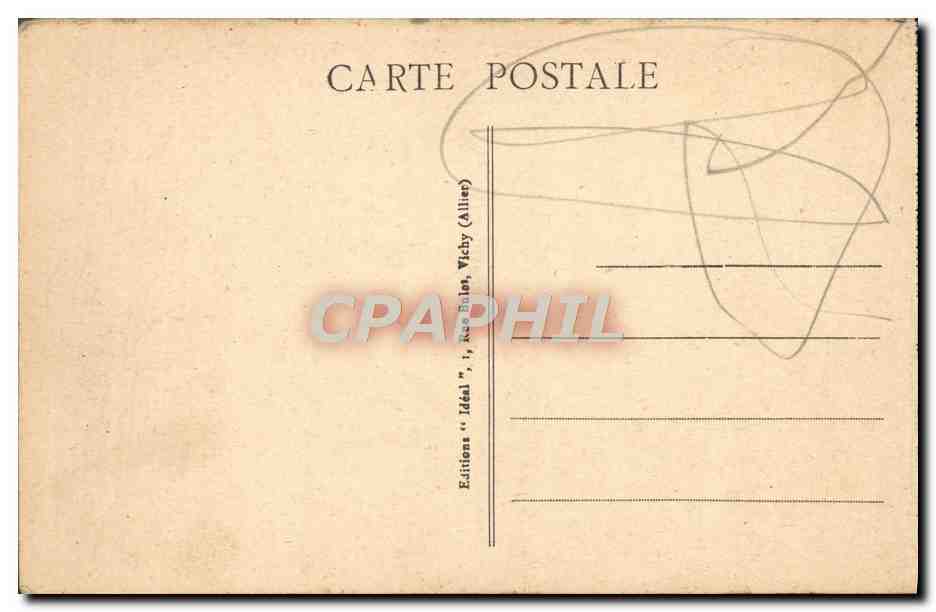 CPA Vichy L'hotel De Ville — Verso