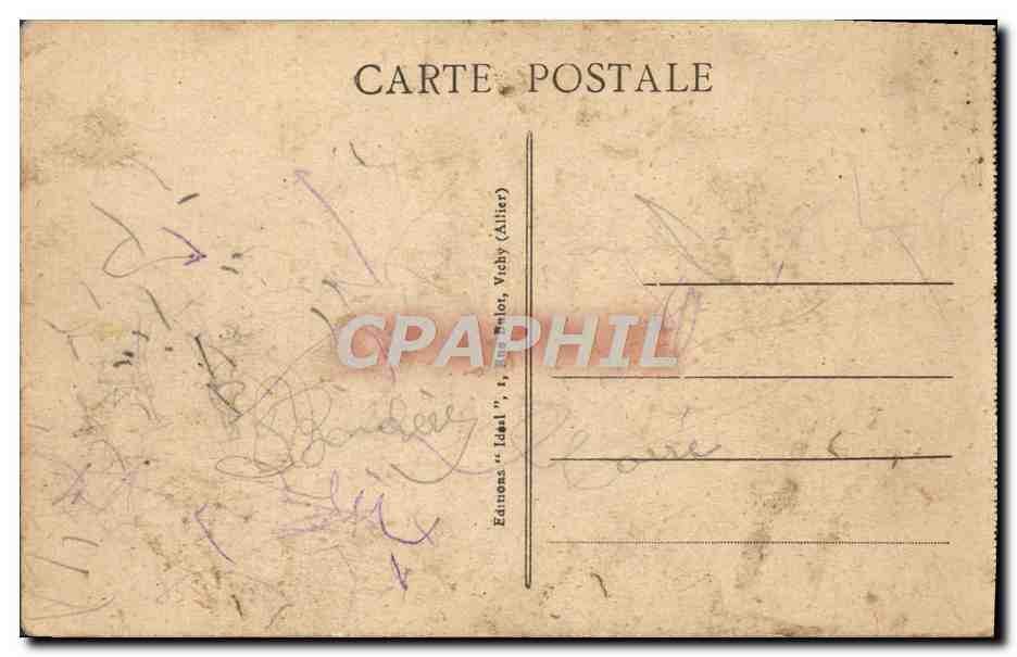 CPA Vichy La Tour de I'horloge Construite Par Louis II de Bourbon  — Verso