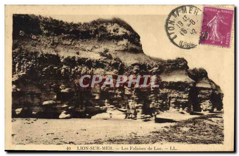Lion-sur-Mer — Les Falaises de Luc — LL. — Éditeur LL. n°40
