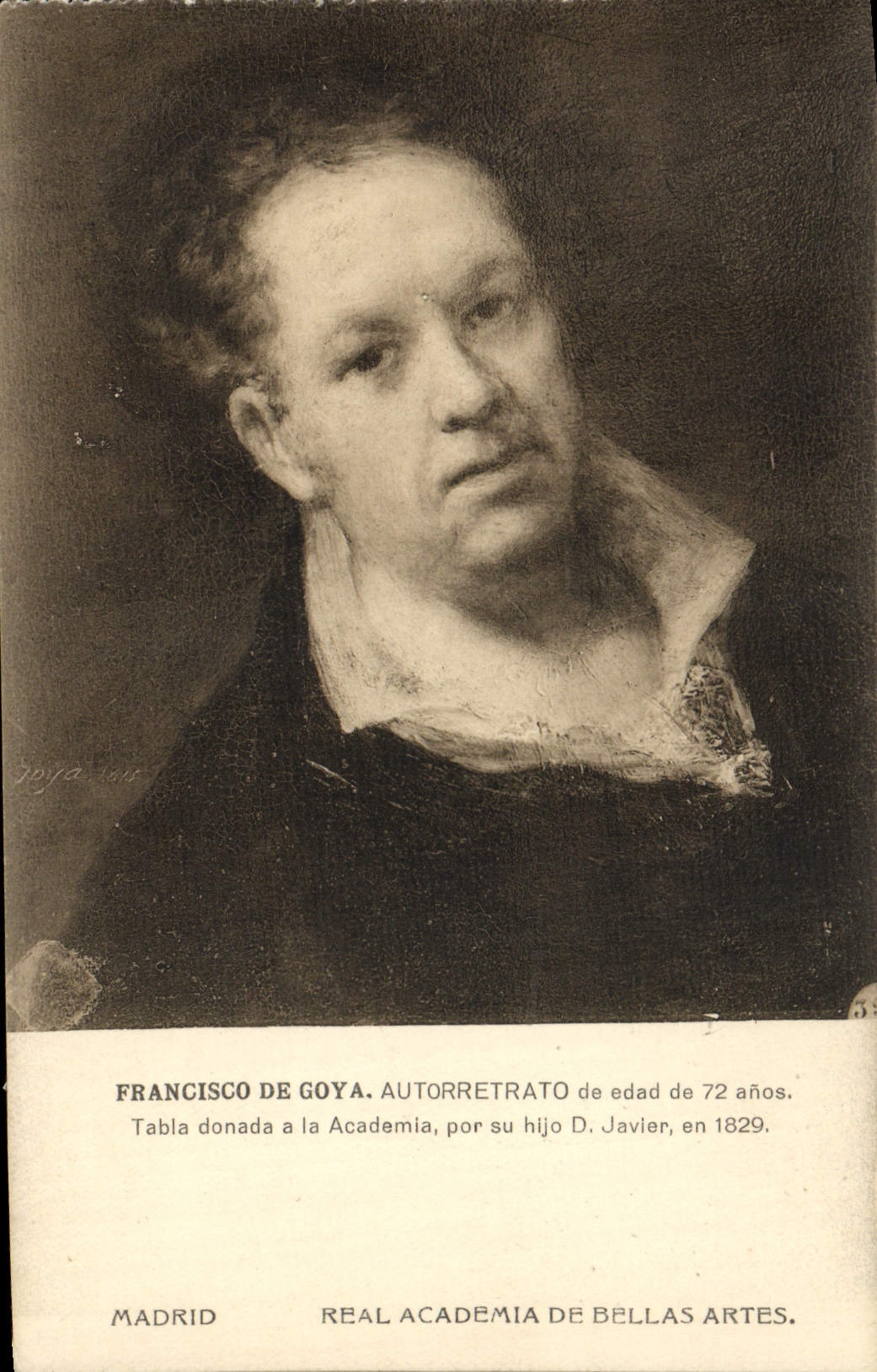 CPA Francisco De Goya Autorretrato Madrid