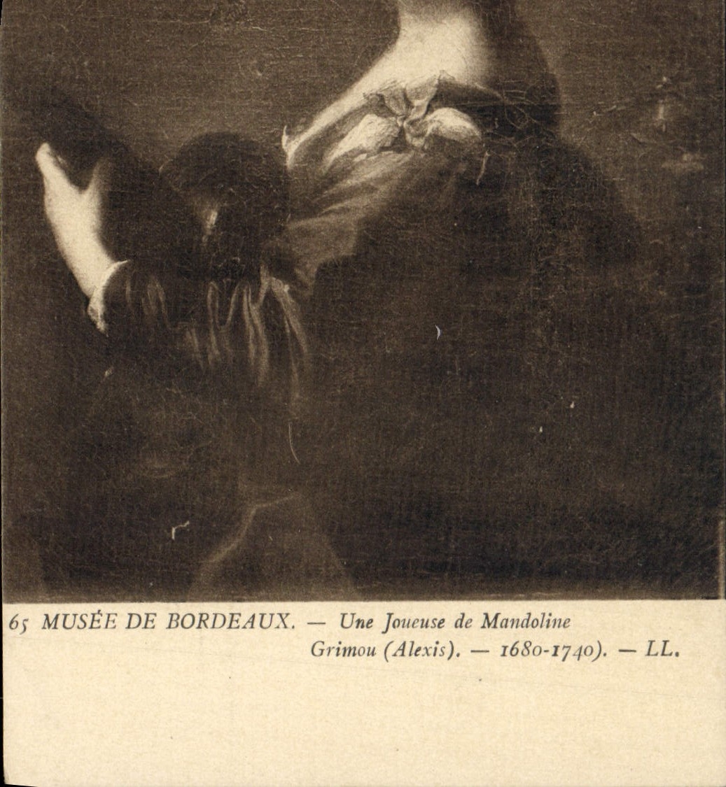 CPA Musee De Bordeaux Une Joueuse De Mandoline Grimou 