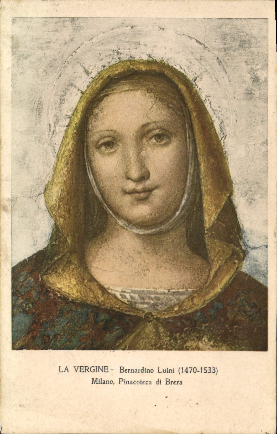 CPA La Vergine Bernardino Luini Milano Pinacoteca Di Brera