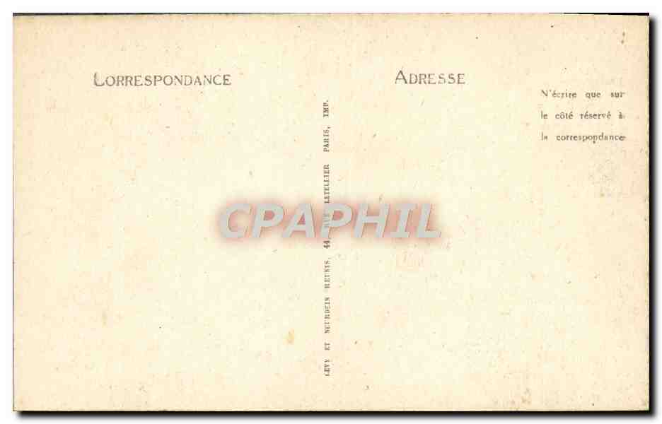 CPA Paris Notre Dame Facade Tympan du Portail Central — Verso