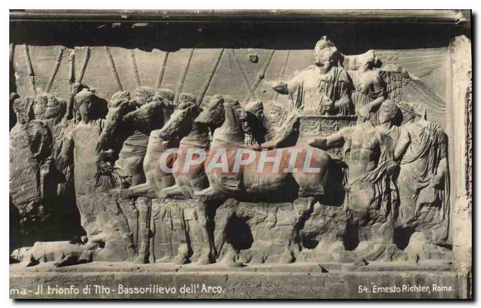 CPA Bassorilievo Dell Arco Ernesto Richter Roma