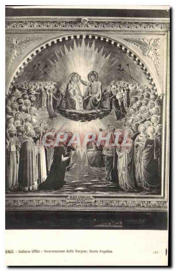CPA Firenze Galleria Incoronazione Della Vergine Beato Angelico