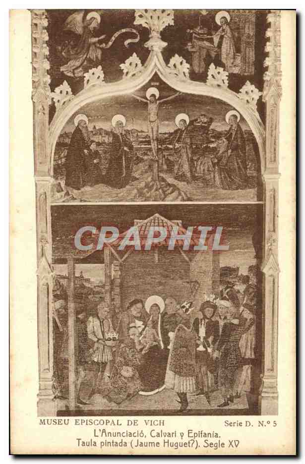 CPA Museu Episcopal De Vich l'annunciacio Calvari y Epifania 