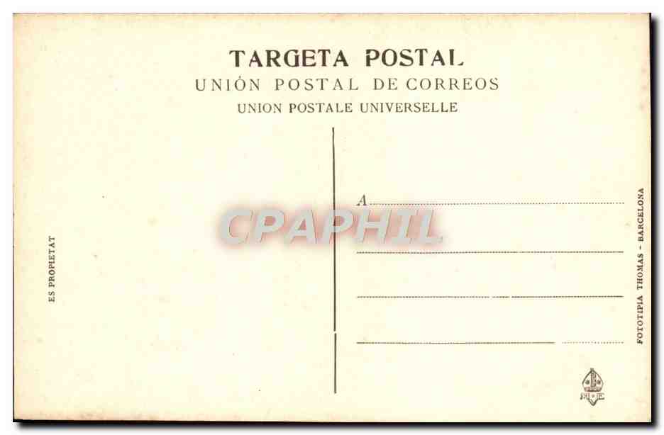 CPA Museu Episcopal De Vich l'annunciacio Calvari y Epifania  — Verso