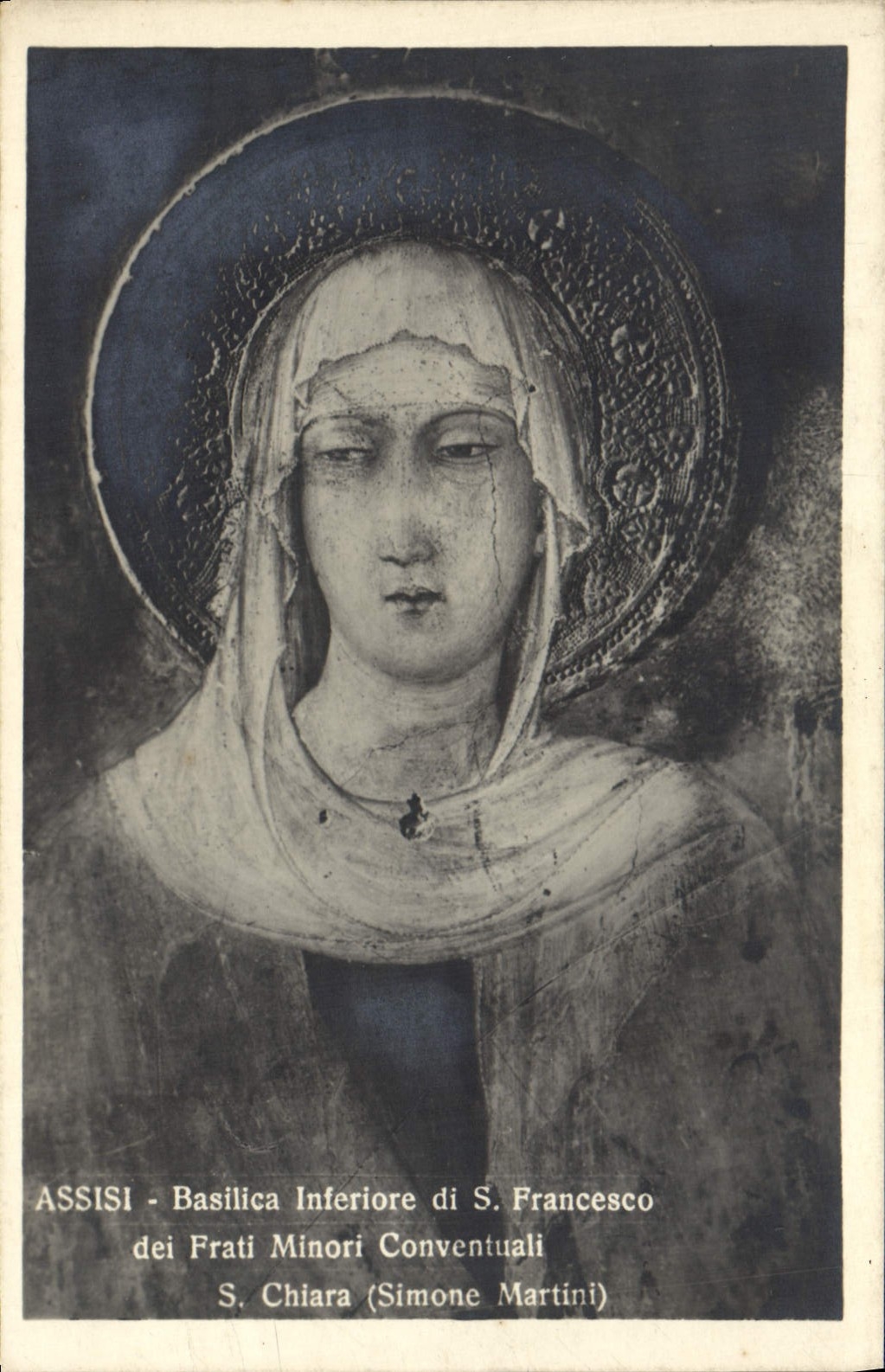CPA Assisi Basilica Inferiore di S Francesco dei Frati Minori Conventuali s Chiara Simone Martini