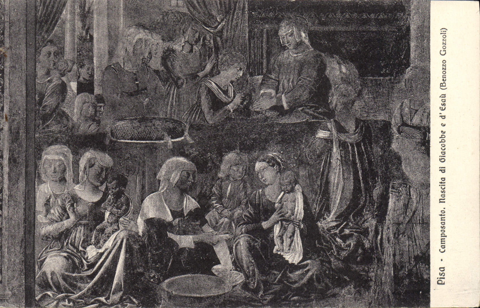 CPA Pisa Camposanro Nascita di Giacobbe e d'Escu Benozzo Gozzoli