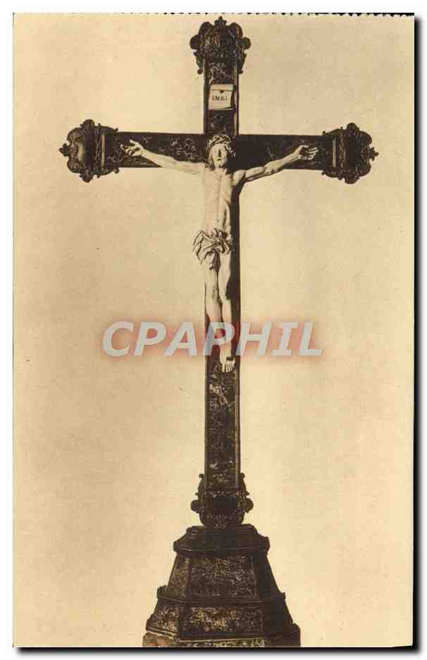 CPA Crucifijo De Marfil Y Piedras Finas El Panteon de Goya