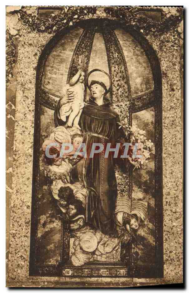 CPA Estatua De San Antonio Obra De Gines 