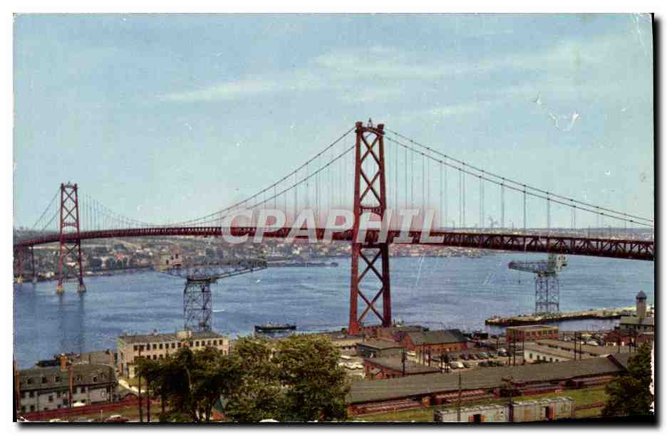 CPM The angus L Macdonald Memorial Bridge Connecting Halifax with Dartmouth North Dakota