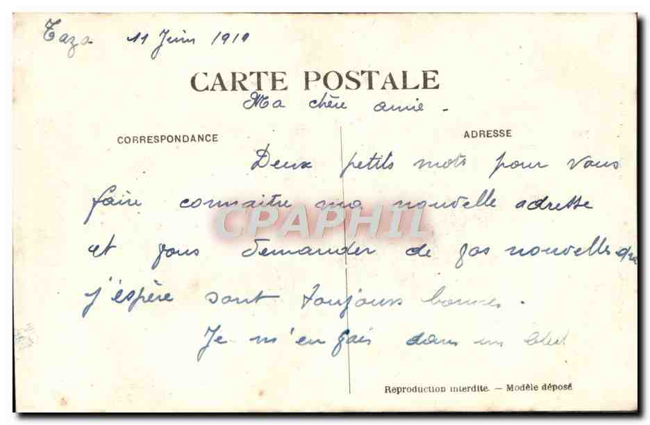 CPA Mauresque Danseuse — Rückseite