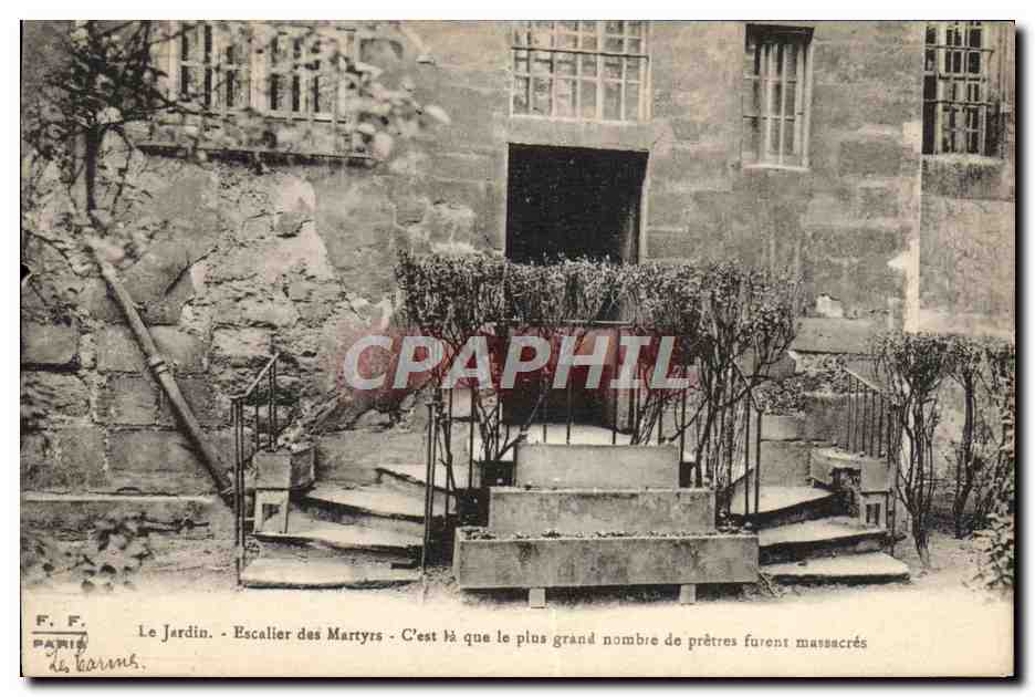 CPA Le Jardin Escalier Des Martys Paris 