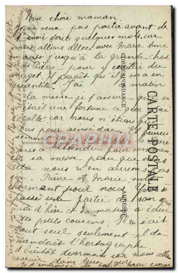 CPA Paris Eglise St Germain I'Auxerrois — Rückseite