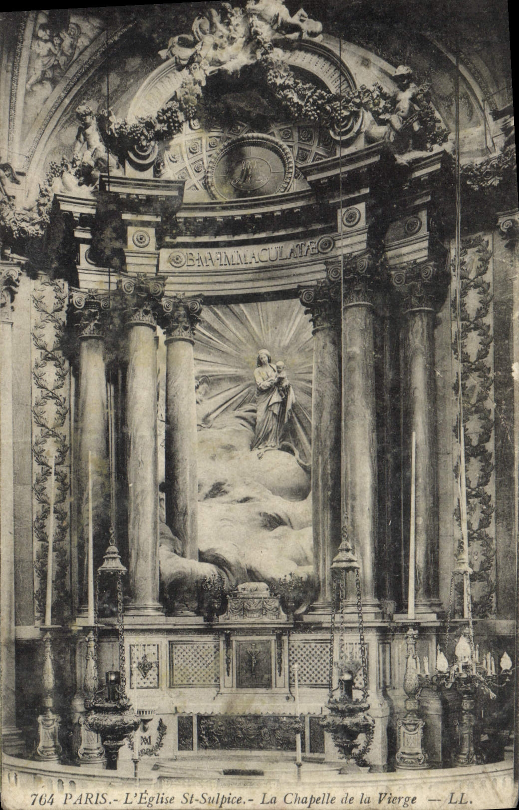 CPA Paris L'Eglise St Sulpice La Chapelle De La Vierge