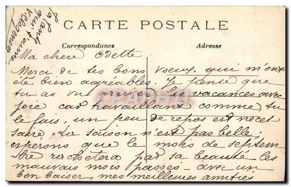 CPA Paris L'Observatoire — Rückseite