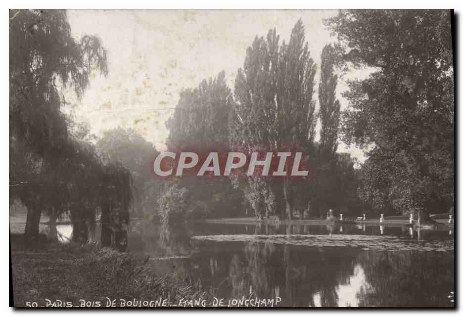 CPA Paris Bois De Boulogne Etang de Longchamp