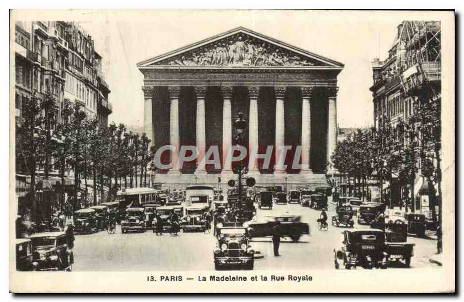 CPA Paris La Madelalne Et La Rue Royale