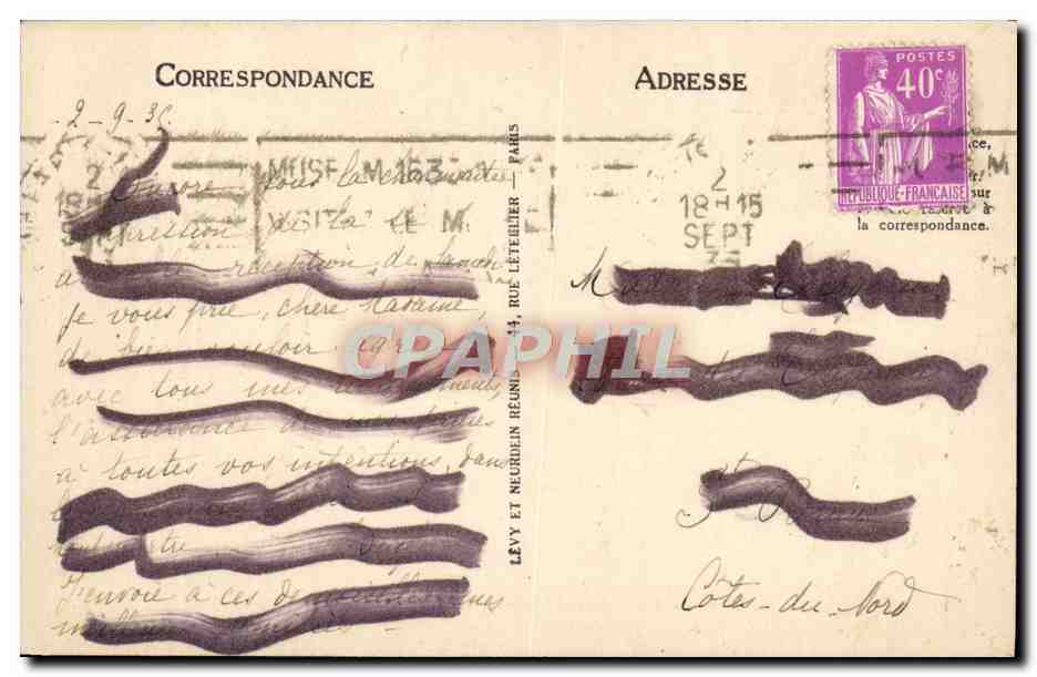 CPA Paris Notre Dame Groupe De Chimeres — Rückseite