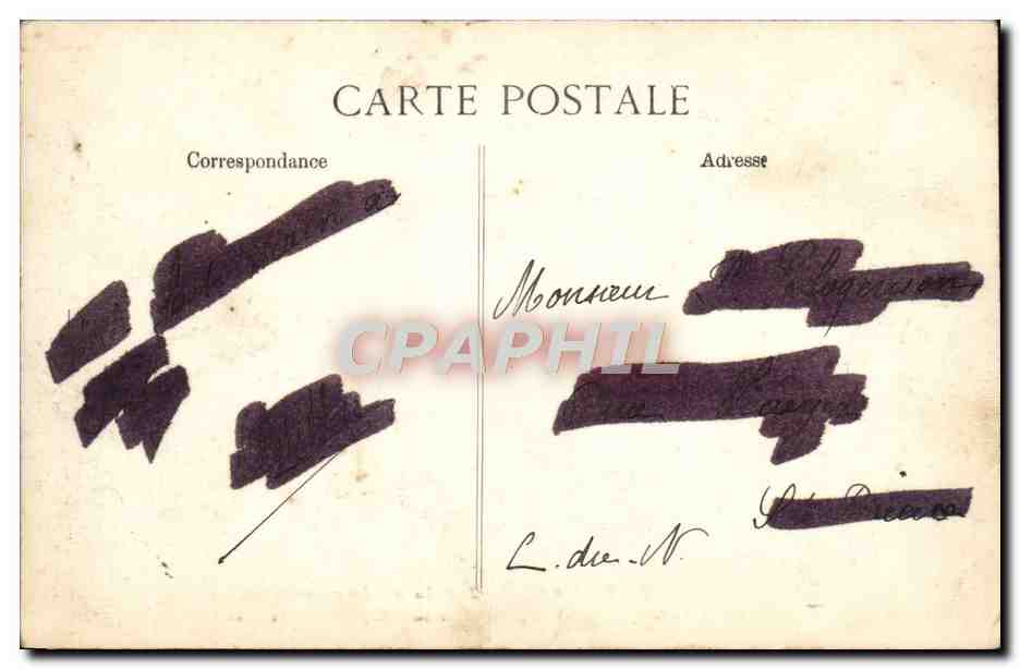CPA Paris Jardin Du Luxembourg Voiture a chevres Bouc Chevre — Rückseite