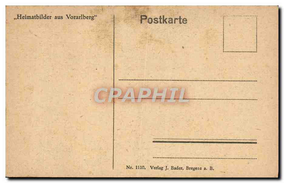 CPA Kircheneneingang Tisis Voralberg — Back