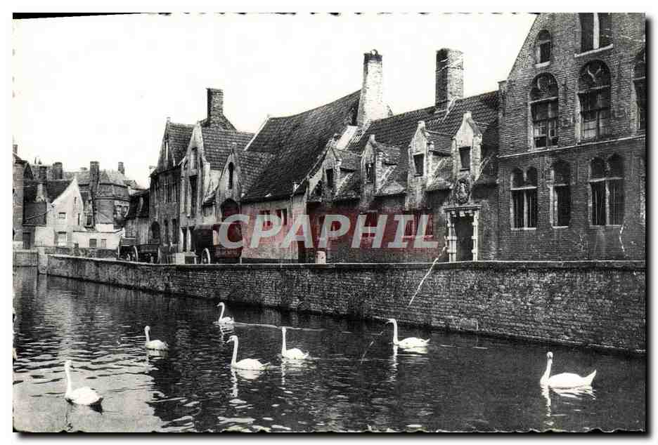 CPA Bruhes Quai Vert Maison du pelican Cygnes 