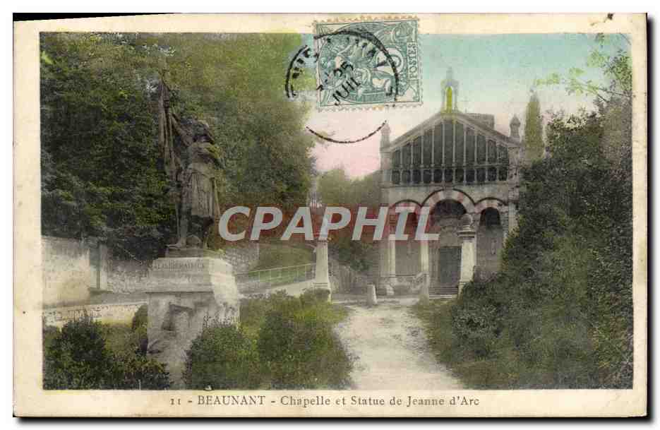 CPA Beaunant Chapelle Et Statue De Jeanne d'Arc
