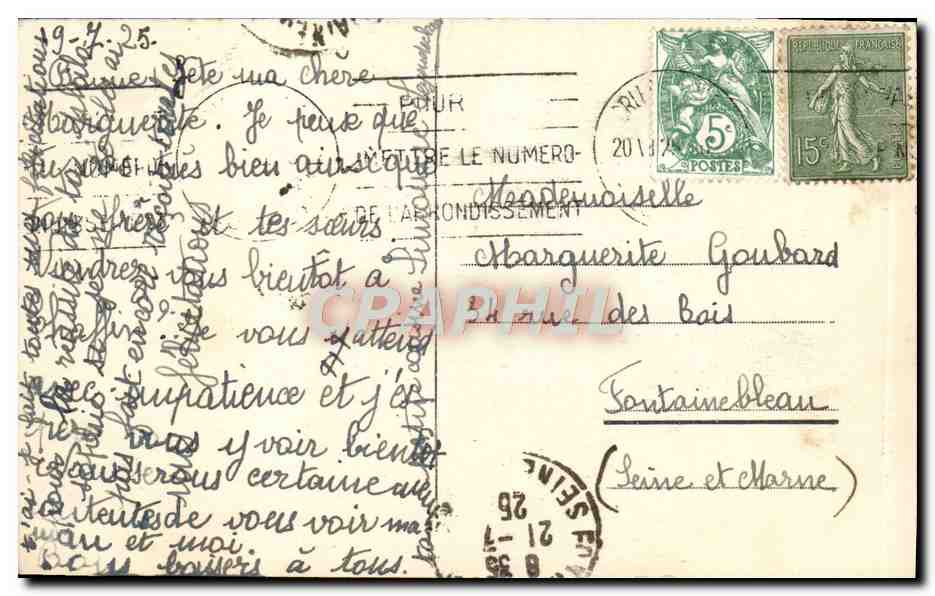 CPA Orleans Le Musee — Verso
