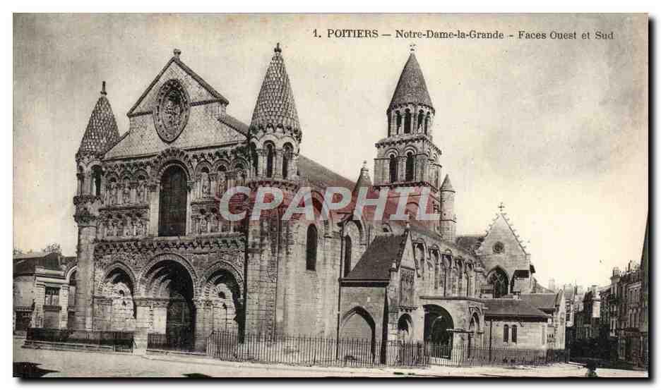 Poitiers — Notre-Dame-la-Grande — Faces Ouest et Sud