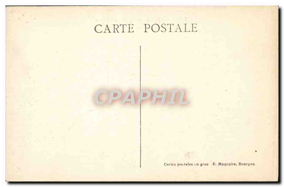 CPA Bourges Eglise St Pierre — Rückseite