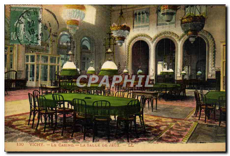 CPA Vichy Le Casino La Salle De Jeux