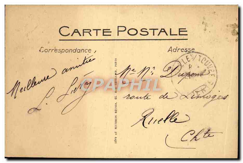 CPA Vichy Le Casino La Salle De Jeux — Rückseite