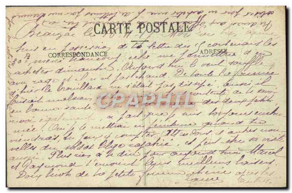 CPA Environs de Saint Etienne La Loire au Pertuiset — Rückseite